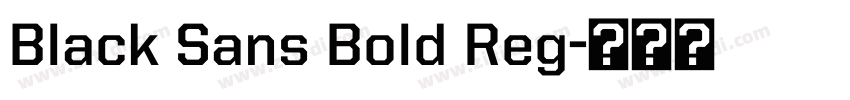 Black Sans Bold Reg字体转换